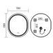 Зеркало Mixxus Premium ELLIPSE MV05-80x70-Reverse WHITE с Led Touch, Anti-fog, димером (3-6,5kK) (MP6645) MP6645 фото 12
