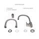 Акционный набор Lidz: мойка H5045 интегрированная Brushed Steel 3,0/1,0 мм + Смеситель Aria для кухни с гибким изливом (k35) Grey SD00057355 фото 9