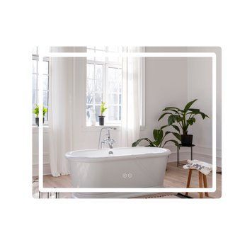 Дзеркало Qtap Mideya (DC-F910) 1000х800 з LED-підсвічуванням Touch, з антизапотіванням, димером QT2078F910W SD00036736 фото