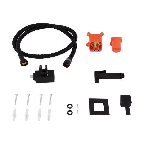 Набор для гигиенического душа Qtap Inspai-Varius прямоугольный QT259710842859NB Black Matt SD00048969 фото