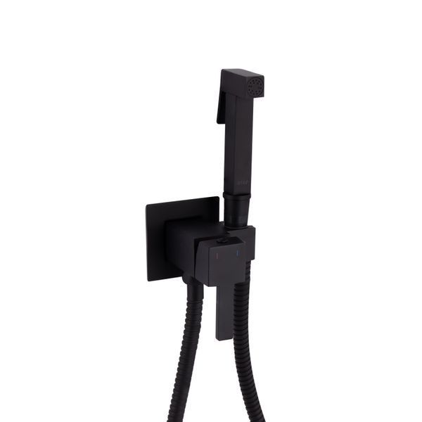 Набор для гигиенического душа Qtap Inspai-Varius прямоугольный QT259710842859NB Black Matt SD00048969 фото