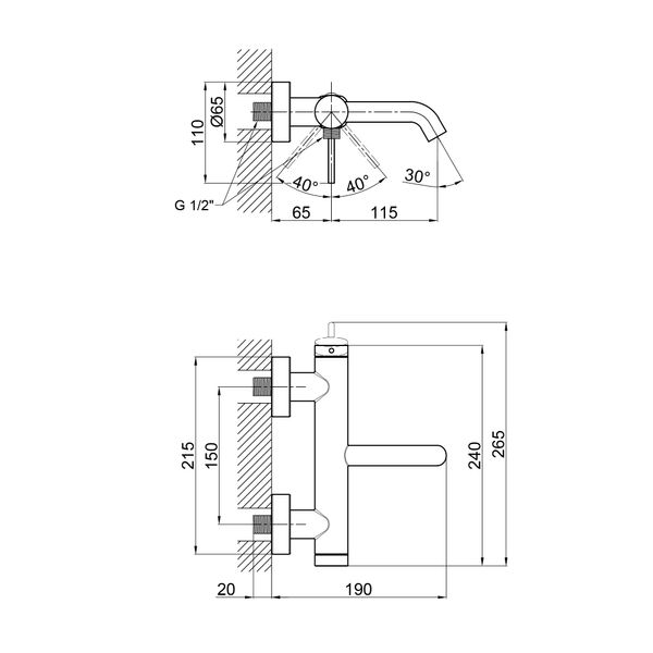 Змішувач для ванни Qtap Robin QTROB3060102C Chrome SD00047551 фото