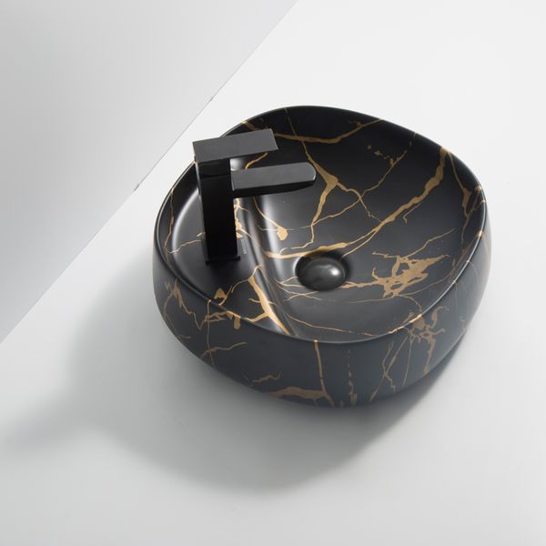 Раковина накладная MIXXUS PREMIUM WAVE-0201 MARBLE 430х430х150mm с отверстием под смеситель (MP6536) MP6536 фото