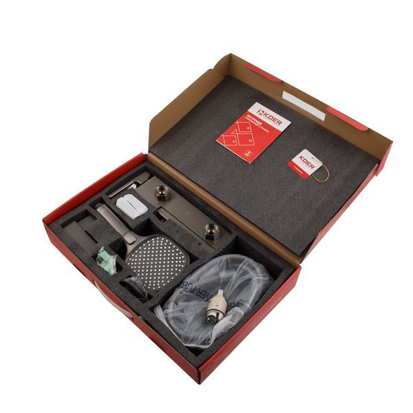 Змішувач для ванни з коротким виливом Koer KB-41009-07 (Колір графіт) (KR5986) KR5986 фото