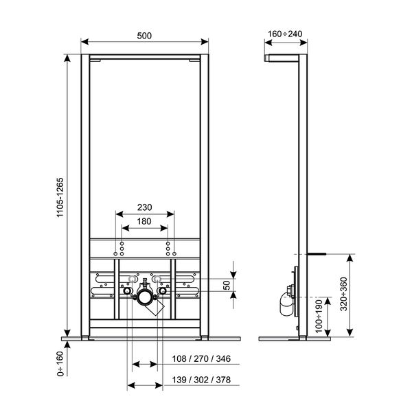 Інсталяція для біде Qtap Nest QT0155706B SD00038764 фото