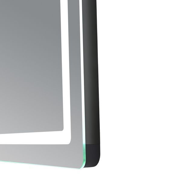 Дзеркало Qtap Mideya (MI2) 800х600 з годинником, з LED-підсвічуванням Touch, з антизапотіванням, димером, рег. яскравості QTMID80060049265 SD00055389 фото
