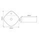 Раковина накладная MIXXUS PREMIUM WAVE-0201 MARBLE 430х430х150mm с отверстием под смеситель (MP6536) MP6536 фото 6