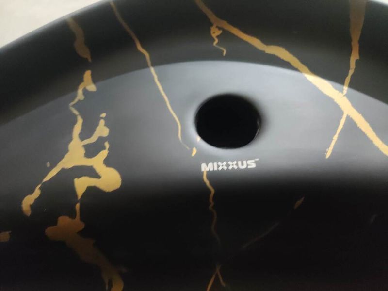 Раковина накладная MIXXUS PREMIUM WAVE-0201 MARBLE 430х430х150mm с отверстием под смеситель (MP6536) MP6536 фото