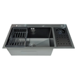 Мийка Zerix ZH8245-SET-08 Micro Decor Graphite з нержавіючої сталі (колір графіт) (ZM5594)