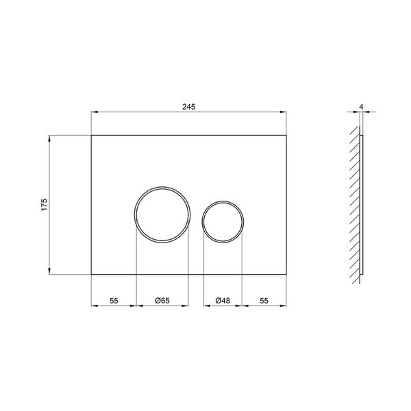 Панель змиву для унітаза Qtap Nest QT0111V1163GB SD00038765 фото