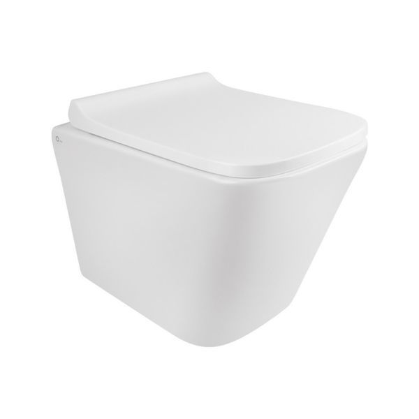 Готовое решение Qtap для ванной комнаты: подвесной унитаз Tern Rimless 490x340x350 + комплект инсталляции Nest 4 в 1 (квадратная клавиша Satin) SD00043016 фото