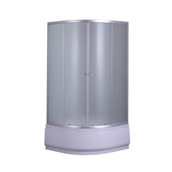 Душова кабіна з високим піддоном Mixxus PLAIN SCT01-90x90x195-FB SATIN матове скло 4мм (MI6894) MI6894 фото