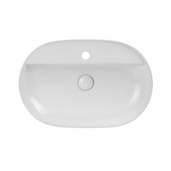 Раковина накладная Mixxus Premium ELLIPSE-0204 600х380х115mm с отверстием под смеситель (MP6679) MP6679 фото