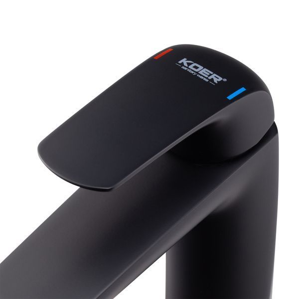 Смеситель для умывальника Koer KB-10008-05 (Цвет черный) (KR3471) KR3471 фото