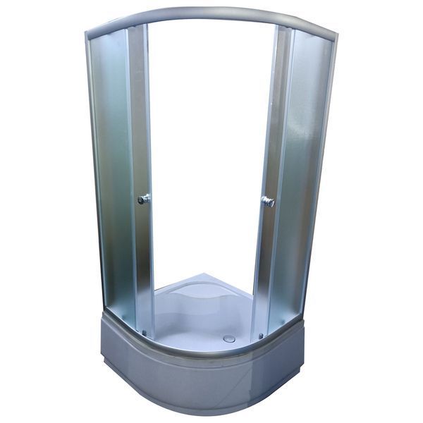 Душова кабіна з високим піддоном Mixxus PLAIN SCT01-90x90x195-FB SATIN матове скло 4мм (MI6894) MI6894 фото