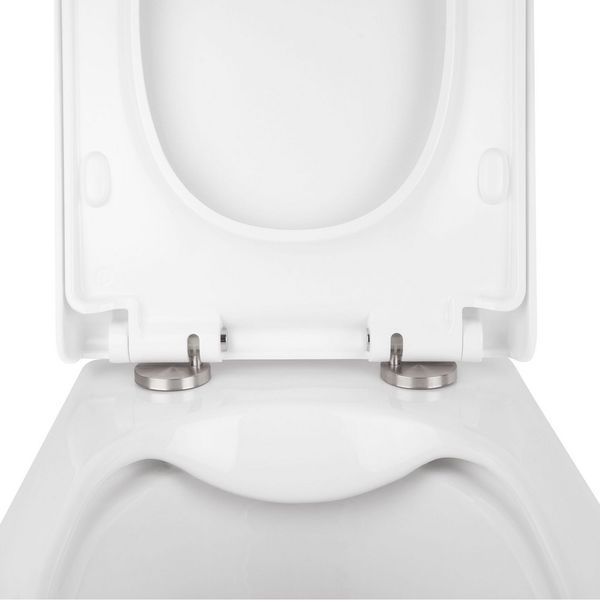 Готовое решение Qtap для ванной комнаты: подвесной унитаз Tern Rimless 490x340x350 + комплект инсталляции Nest 4 в 1 (квадратная клавиша Satin) SD00043016 фото