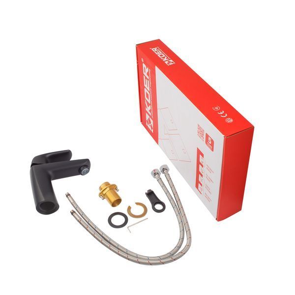 Смеситель для умывальника Koer KB-10008-05 (Цвет черный) (KR3471) KR3471 фото