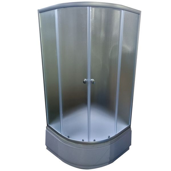 Душова кабіна з високим піддоном Mixxus PLAIN SCT01-90x90x195-FB SATIN матове скло 4мм (MI6894) MI6894 фото