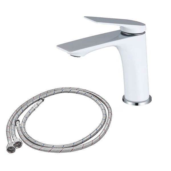 Комплект для ванної кімнати Mixxus Premium DERBY WHITE-CHROME: Змішувач для ванни DERBY 009 EURO + Змішувач для умивальника DERBY 001 NUT MI1513 фото