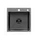Кухонна мийка Kroner KRP Schwarze &ndash; 4545HM PVD (3.0/1.0 мм), чорна CV033856 фото 1