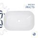 Комплект Qtap Robin: Раковина накладна прамокутна 600x390x150 мм White + Донний клапан PU02 SD00053421 фото 4