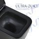 Унитаз подвесной Qtap Crow Ultra Quiet 485&times;340&times;290 мм, Matt Black, с сиденьем Slim Duroplast/ Soft-close/ Quick Release QT05335171MB SD00054229 фото 5