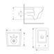 Унитаз подвесной Qtap Crow Ultra Quiet 485&times;340&times;290 мм, Matt Black, с сиденьем Slim Duroplast/ Soft-close/ Quick Release QT05335171MB SD00054229 фото 2