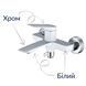 Комплект для ванної кімнати Mixxus Premium DERBY WHITE-CHROME: Змішувач для ванни DERBY 009 EURO + Змішувач для умивальника DERBY 001 NUT MI1513 фото 2