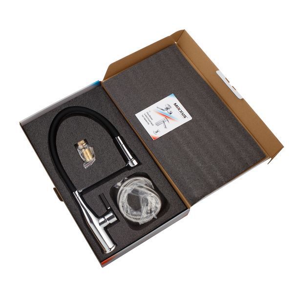 Змішувач для кухні Mixxus Premium Summer 017 REFL.BLACK (MI6960) MI6960 фото