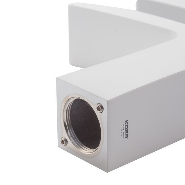 Смеситель для умывальника Koer KB-14007-04 водопад (Цвет хром+белый) (KR5155) KR5155 фото