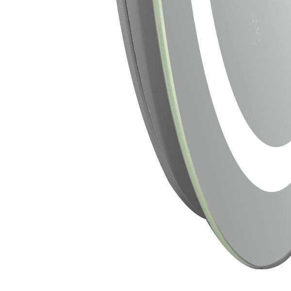 Дзеркало настінне Qtap Gemini (GE1) 500х700 мм, овальне, з LED-підсвіткою Touch, антизапотіванням, димером, рег. темп. кольору (3000-6500K), Reverse SD00052316 фото