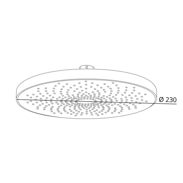 Лійка для верхнього душу Qtap Hlavova D 230 мм округла QTHLA107CRM45787 Chrome/White SD00051911 фото