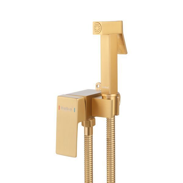 Змішувач для гігієнічного душу Haiba KUBUS 002 (INNER) BRUSHED GOLD (HB9625) HB9625 фото