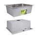 Кухонный набор Lidz: мойка H6050H интегрированная Decor Honeycomb 2,5/0,5 мм LDH6050DEC48370 + Смеситель Aria для кухни с гибким изливом (k35) Grey SD00057351 фото 4