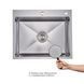 Кухонный набор Lidz: мойка H6050H интегрированная Decor Honeycomb 2,5/0,5 мм LDH6050DEC48370 + Смеситель Aria для кухни с гибким изливом (k35) Grey SD00057351 фото 5