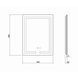 Дзеркало Qtap Mideya (DC-F936) 500х800 з LED-підсвічуванням Touch, з антизапотіванням, димером QT2078F936W SD00036739 фото 2