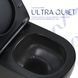 Унитаз подвесной Qtap Jay Ultra Quiet 485х360х320 мм, Matt Black, сиденьем Slim Duroplast/ Soft-close/ Quick Relase QT07335177MB SD00054232 фото 5