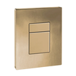 Панель смыва пластиковая Koer KT-0607-12 157x198x3mm, кнопка квадратная (цвет матовое золото) (KR5715)