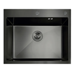 Мийка з нержавіючої сталі MIXXUS MH5843 DECOR GRAPHITE (MH5843 DECOR NANO-BLACK) (3.0/0.8) колір графіт (MI7042)