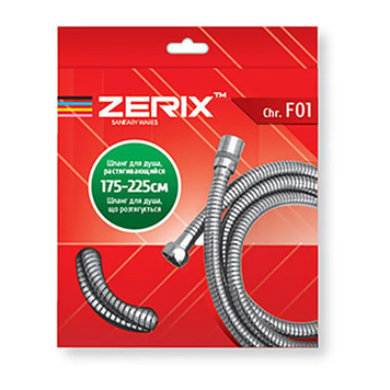 Шланг розтяжний Zerix Chr.F01 (175 см) (ZX2620) ZX2620 фото