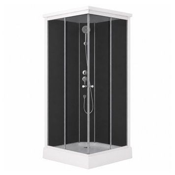 Душовий бокс Lidz Kubis SB90x90.SAT.LOW.GR, скло тоноване 4 мм SD00055514 фото