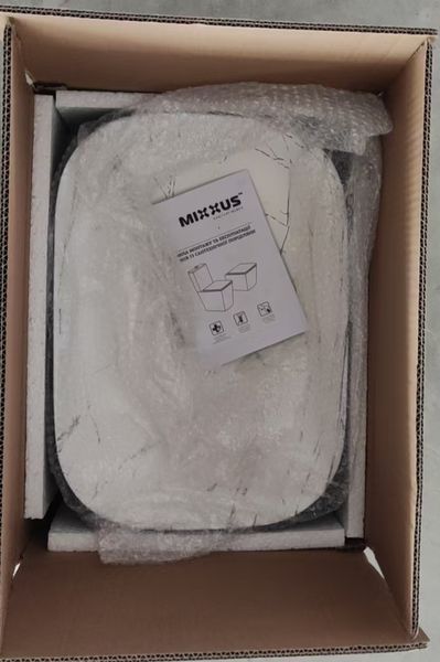 Раковина накладна MIXXUS PREMIUM DIVERSE-0112 MARBLE-BLACK 455х325х135mm (MP6541) MP6541 фото
