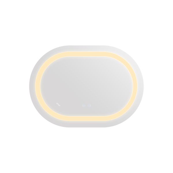 Зеркало Qtap Gemini 650х900 с LED-подсветкой Touch, с антизапотеванием, с диммером, рег. темп. цвета (3000-6500K) Reverse QT2578R6590 SD00052320 фото