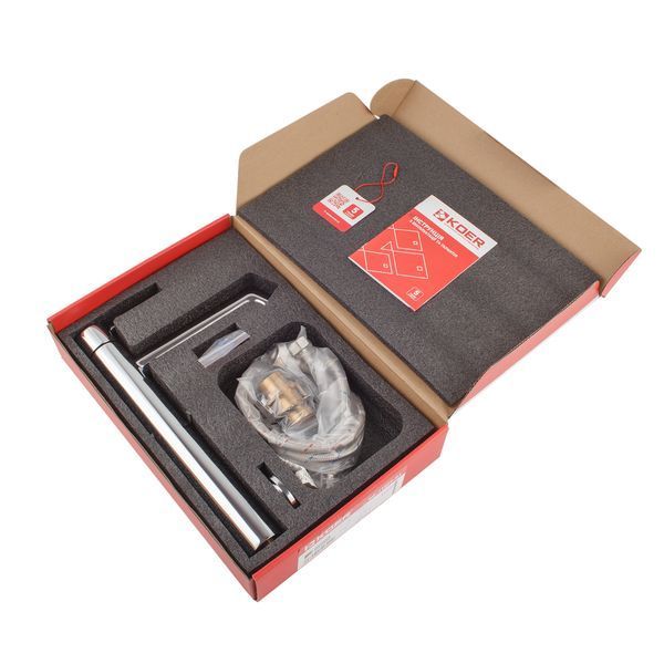 Смеситель для умывальника высокий Koer KB-11029-01 Цвет хром (KR5479) KR5479 фото