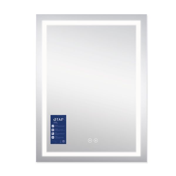 Зеркало Qtap Mideya (MI1) 600х800 с LED-подсветкой Touch, с антизапотеванием, диммером QT2078F937W SD00036740 фото