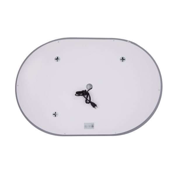 Дзеркало настінне Qtap Gemini (GE1) 650х900 мм, овальне, з LED-підсвіткою Touch, антизапотіванням, димером, рег. темп. кольору (3000-6500K), Reverse SD00052320 фото