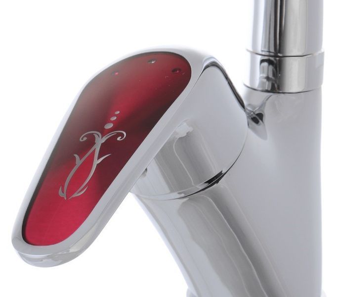 Смеситель для кухни Haiba Magic 011 с красной ручкой (HB0699) HB0699 фото