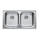 Мийка кухонна Haiba 78x43 Double (decor) (HB0567)