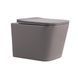 Унітаз підвісний Tern Ultra Quiet 490×365×325 мм, Stone Grey, з сидінням Slim Duroplast / Soft-close / Quick Release QT17332303ASSG Qtap