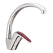 Смеситель для кухни Haiba Magic 011 с красной ручкой (HB0699) HB0699 фото 1